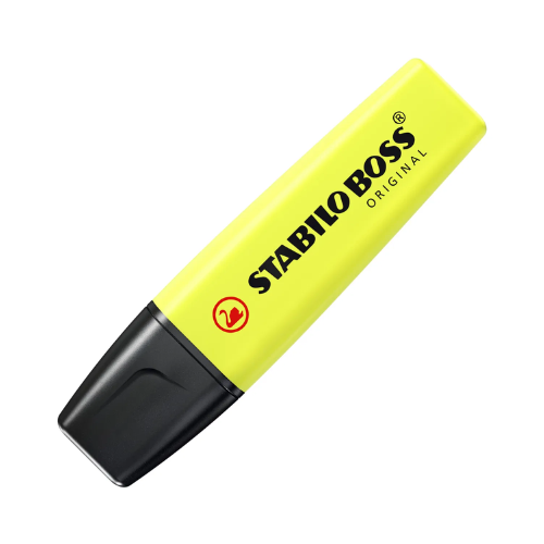 Resaltador Stabilo Boss 70/24 Amarillo Neón - Individual