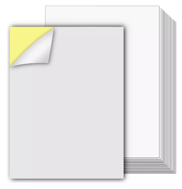 Papel adhesivo tamaño carta