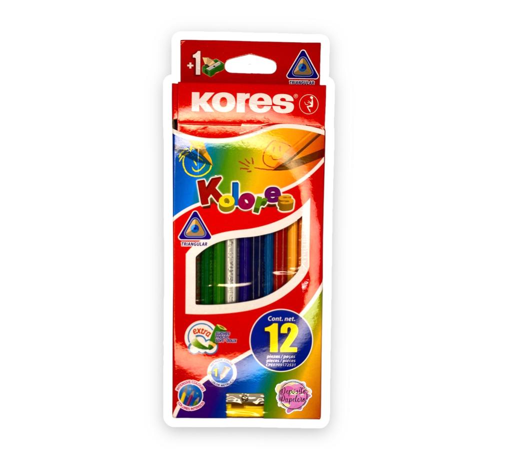 Lapices De Colores Pastel Kores X24pzas