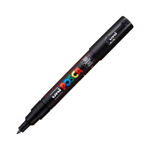 Posca Marcador Acrílico Negro (0.7mm)