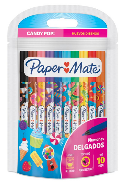 Paper Mate Plumones Candy Pop (10 pzas)