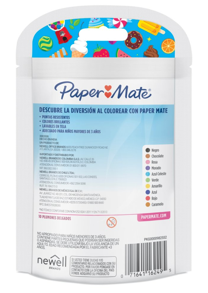 Paper Mate Plumones Candy Pop (10 pzas)