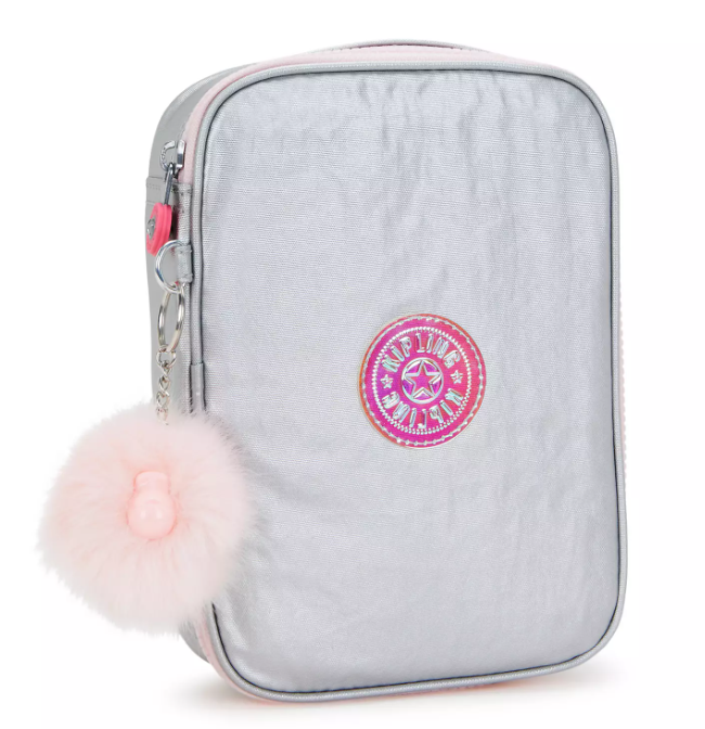 Kipling Estuchera Ice Silver Metallic (100 pens)