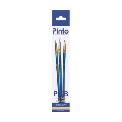 Pincel Pinto Set PTB Con 3 Delineadores Para Detalle