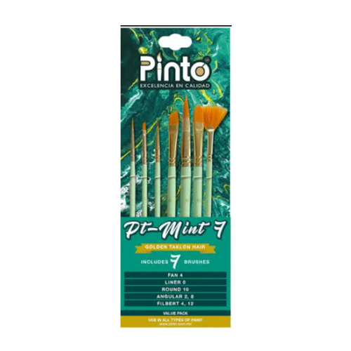 Pincel Pinto PT-Mint con 7 Piezas