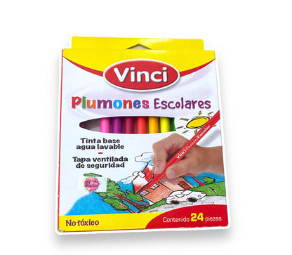 Vinci Plumones Delgados (24 pzas)