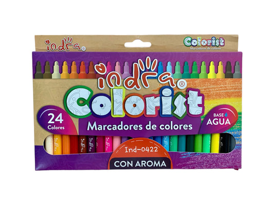 Indra Marcadores Colorist Aromáticos (24 pzas)