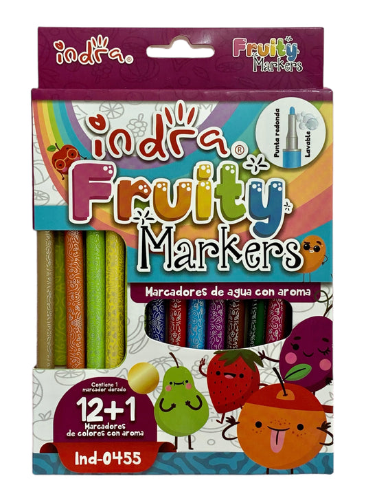 Indra Marcadores Fruity Markers Aromáticos (12+1 pzas)