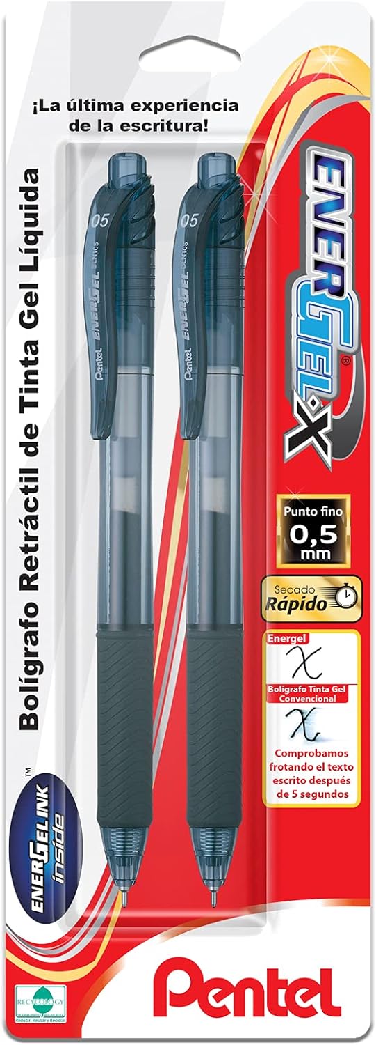 Pentel Bolígrafo EnerGel X 0.5mm (2 pzas)