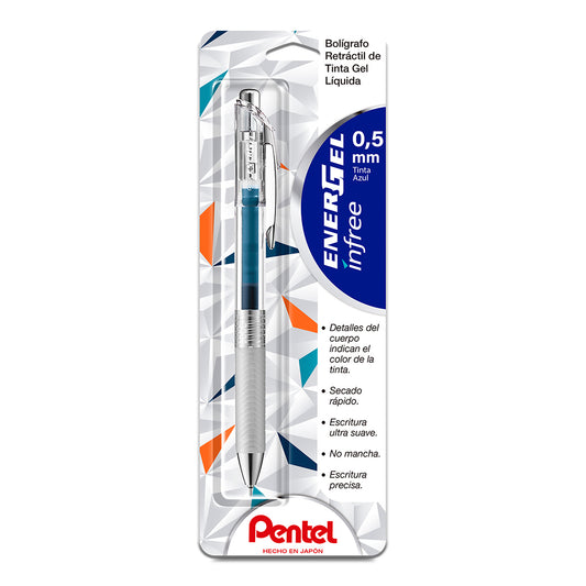 Pentel Bolígrafo EnerGel Infree 0.5mm