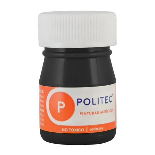 Politec Pintura Acrílica Negro (20ml)