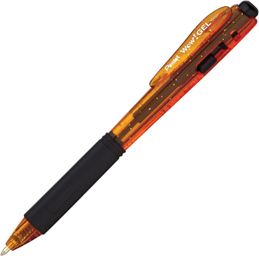 Pentel Pluma WOW Gel (Naranja)