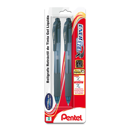 Pentel Bolígrafo EnerGel X 0.7mm (2 pzas)