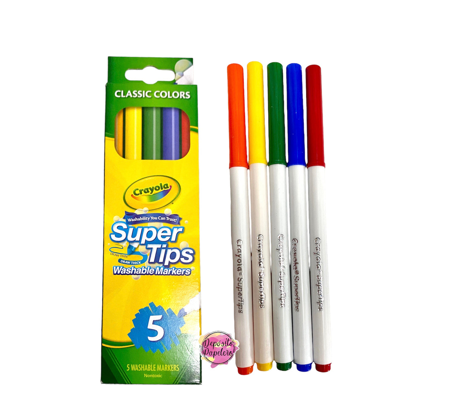 Crayola Marcadores Supertips (5 pzas)