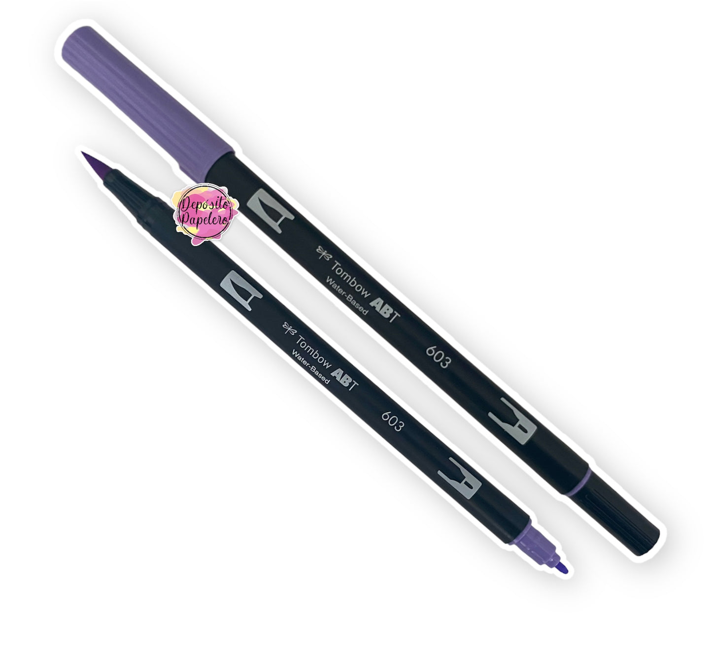 Tombow Dual Brush Pens Set Lavanda (6 Piezas)