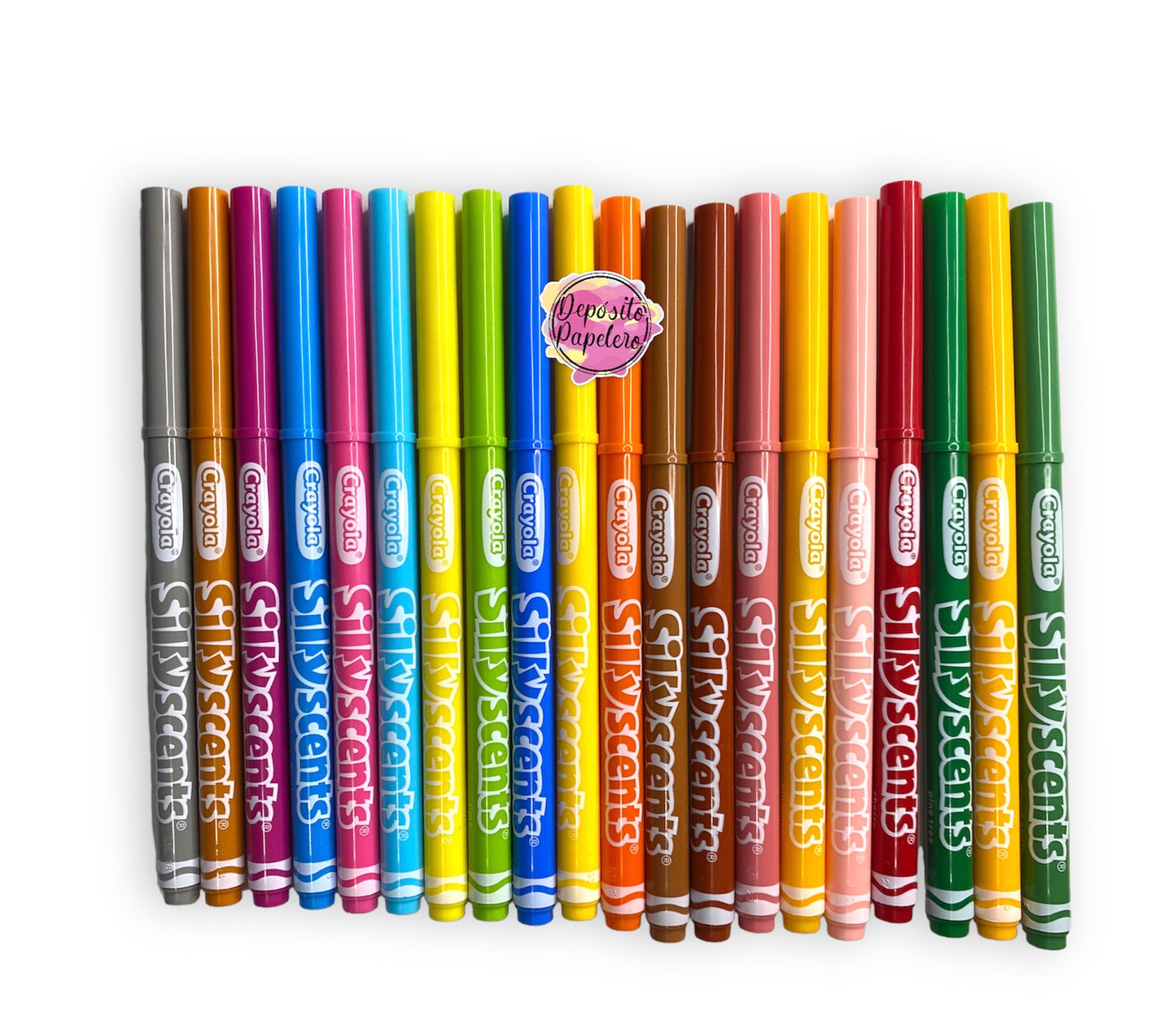 Crayola SuperTips 100 + 20 Silly Scentes – Depósito Papelero