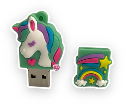 Memoria USB Unicornio Arcoíris