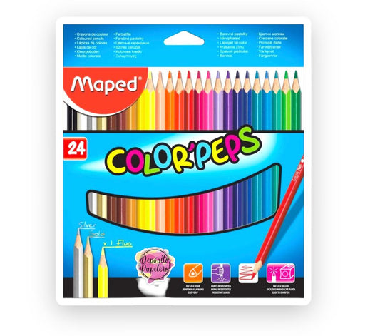 Lápices de Colores Maped (24 pzs)