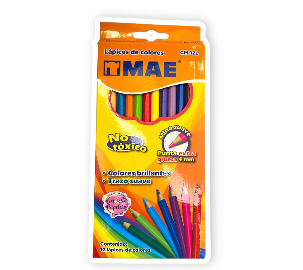 Lápices de Colores Mae (12 pzas)