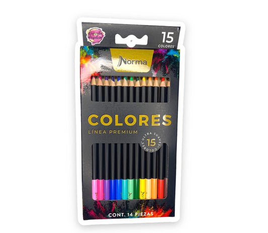 Lápices de Colores Norma Premium (15 pzas)