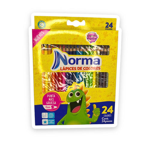 Lápices de Colores Norma (24 pzas)