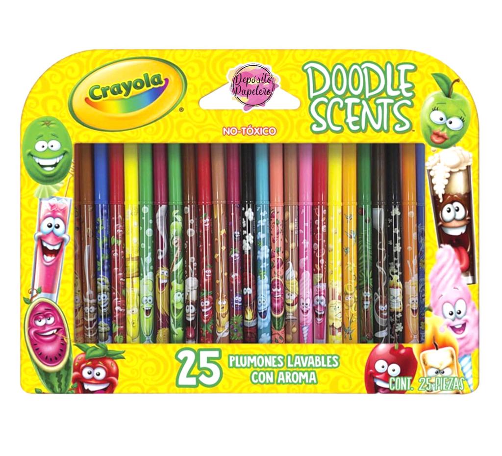 Crayola Marcador Delgado con Aroma (25 pzas)