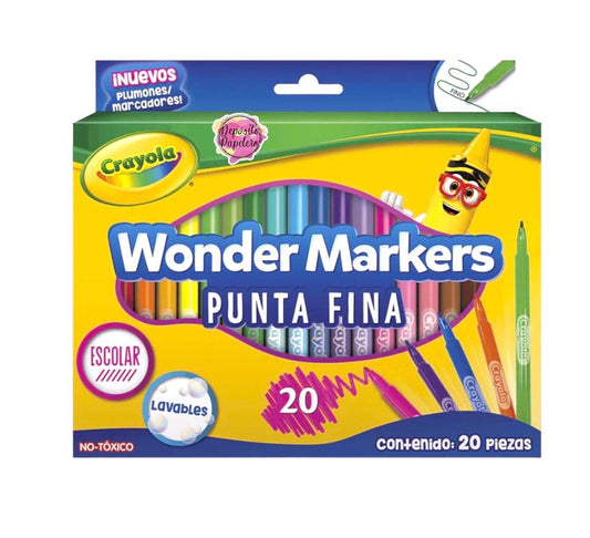 Crayola Wonder Markers (20 pzas)