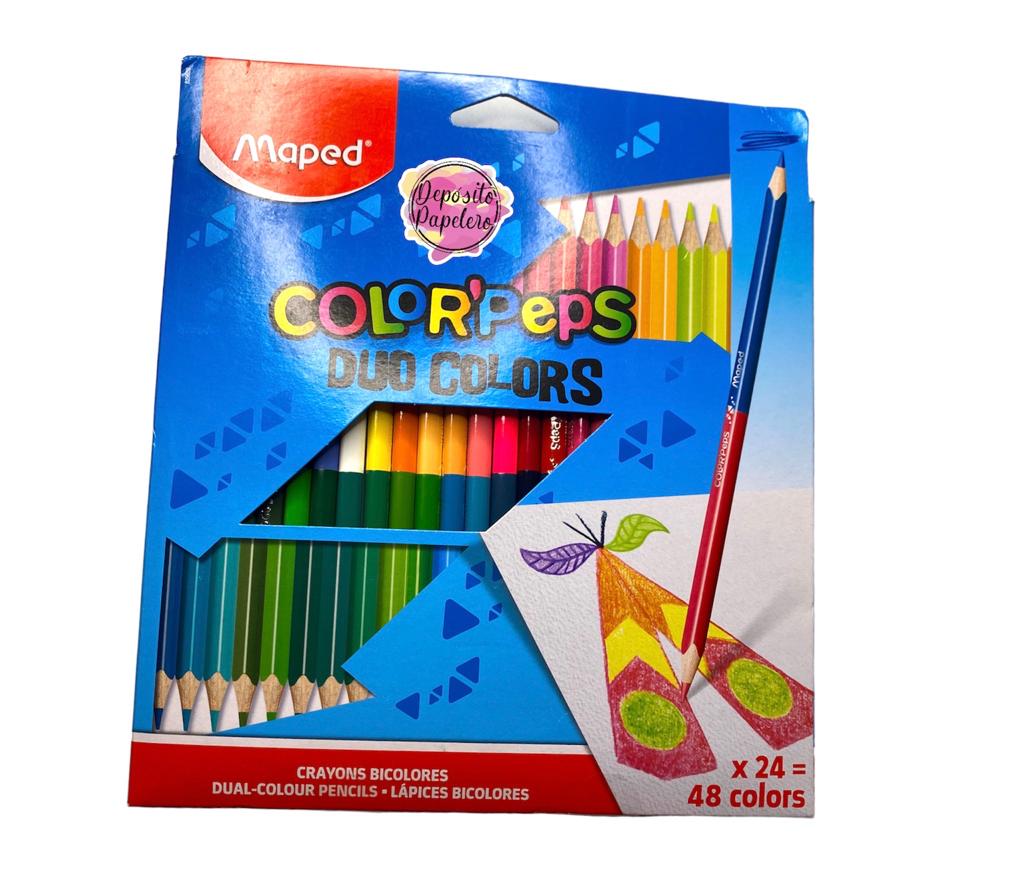 Lapices De Colores Maped Color Peps Duo (24 Pzs.)