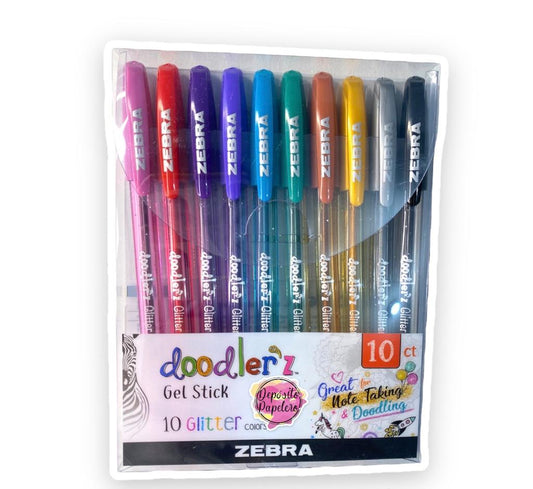 Estuche Zebra Bolígrafos Rollerball Doodler'Z (10 pzas)