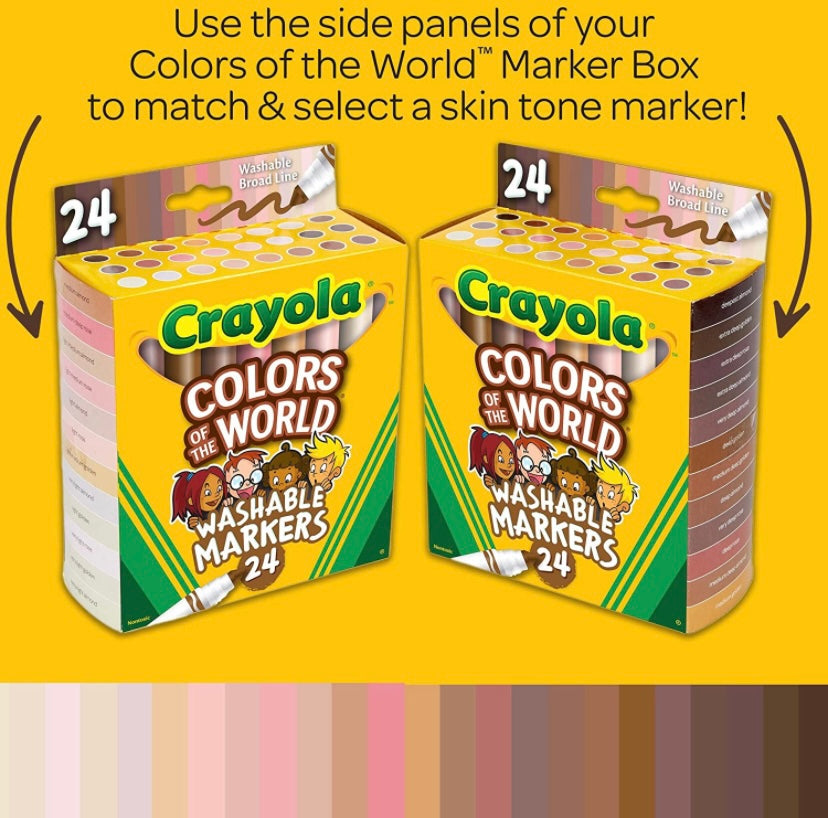 Crayola Plumones Colores del Mundo (24 pzas)