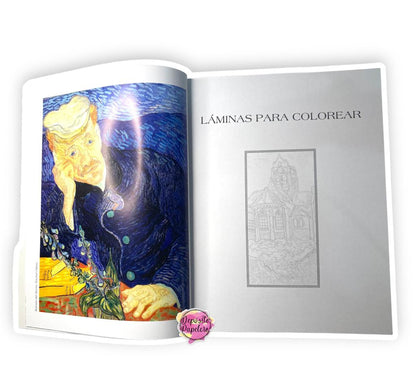 Libro de Van Gogh para colorear