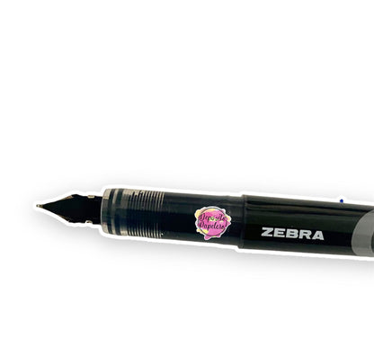 Zebra Rollerball Pluma Fuente Z Fountain Pen Negra (pza)