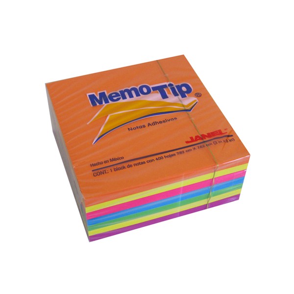 Nota Adhesiva Memo Tip 3x3 Neon